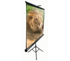 ELITE SCREENS plátno mobilní trojnožka 85" (1:1) černá / 152.4 x 152.4cm / zisk 1.1