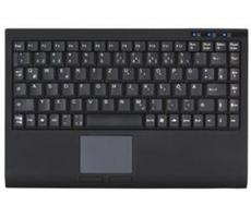 Keysonic ACK-540U+ / DE /Mini-Keyboard / Touchpad / USB / černá