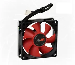 AIREN FAN RedWings80 Clever Deluxe ventilátor / 80 x 80 x 25mm / 21dB / červená