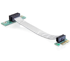 Delock Riser card PCI Express x1 / flexibilní kabel / vkládání vlevo