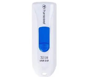 Transcend JetFlash 790 32GB bílo-modrá / Flash Disk / USB 3.2 Gen 1 - (USB-A 3.0) / doprodej