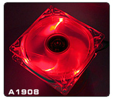 THERMALTAKE A1908 Thunderblade Red / Větráček 80x80x25mm / 21dB