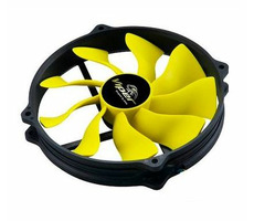 AKASA AK-FN073 Viper R / ventilátor 14cm / Hydro-dynamické ložisko / reg. PWM / žlutý