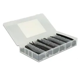 Delock set černých tepelně smršťovacích trubic / 100 kusů