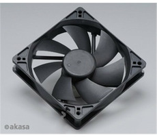 AKASA DFS122512L / ventilátor 120mm / kuličkové ložisko / černý / OEM
