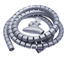 CONNECT IT trubice pro vedení kabelů WINDER šedá / 2.5m x 20mm