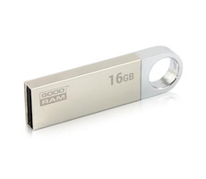 GOODRAM UUN2 stříbrná 16GB / Flash disk / USB 2.0 / čtení:20MBs / zápis: 5MBs