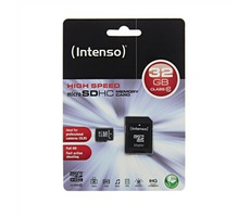 INTENSO micro SDHC karta 32GB Class 10 + SD adaptér