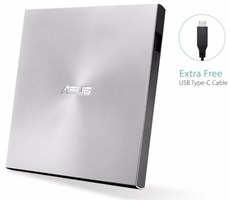 ASUS SDRW-08U9M-U stříbrná / slim / USB 2.0 / USB-C