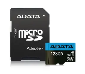 ADATA Micro SDXC karta Premier 128GB + adapter / UHS-I / CLASS10 / R: 85MBs / W: 25MBs