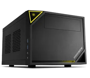 Sharkoon C10 černá / Mini-ITX / 2x USB 3.0 / 1x 120 mm + 1x 80 mm / Bez zdroje