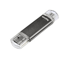 Hama "Laeta Twin" 32 GB šedá / Flash disk / USB 2.0 / microUSB / až 10 MBs