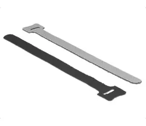 Delock Pásky na suchý zip černá / 10 ks / 200 mm x 12 mm