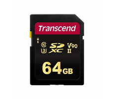 Transcend 700S 64GB / SDXC paměťová karta / Class 10 / UHS-II U3 / MLC / R:285MBps / W:180MBps