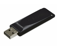 Verbatim Store 'n' Go Slider 16GB černá / Flash Disk / USB 2.0 / čtení: 10MBs / zápis: 4MBs