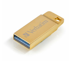 Verbatim Store 'n' Go Metal Executive 64GB zlatá / Flash Disk / USB 3.0 / čtení: 80MBs / zápis: 25MBs