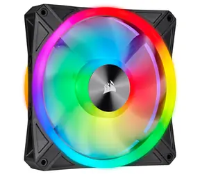 Corsair iCUE QL140 RGB PWM 140mm černá / PWM ventilátor / 140mm / 1250RPM / 26 dBA / Adresovatelné RGB LED