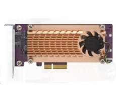 QNAP QM2-2P-244A / Rozšiřující karta pro disky SSD M.2 22110 & 2280 / 2 sloty / podpora NAS TVS-x82 & TS-x77