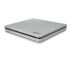 Hitachi-LG GP70NS50 stříbrná / Externí vypalovací mechanika / slim / DVD+-RW / USB 2.0 / zápis 5-6-8-24x / čtení 6-8-24x