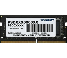 Patriot Signature 32GB (1x32GB) 3200MHz / SO-DIMM / DDR4 / CL22 / Unbuffered / Non-ECC / 1.2V