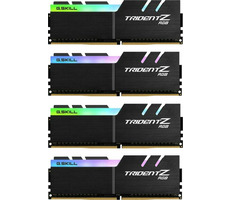 G.SKill Trident Z RGB 64GB (4x16GB) 3200MHz černá / DDR4 / CL16-18-18-38 / 1.35V / XMP 2.0 / LED podsvícení