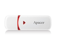 Apacer AH333 64GB bílá / USB flash disk / USB 2.0 / s krytkou