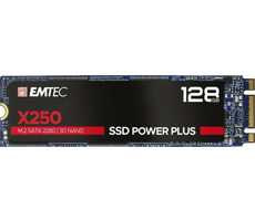 EMTEC Power Plus X250 128GB / M.2 / SATA III / 3D TLC / R:520MBps / W:500MBps / MTBF 2mh / 3y