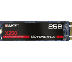 EMTEC Power Plus X250 256GB / M.2 / SATA III / 3D TLC / R:520MBps / W:500MBps / MTBF 2mh / 3y