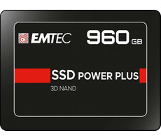 EMTEC Power Plus X150 960GB / 2.5" / SATA III / 3D TLC / R:520MBps / W:500MBps / IOPS: 70K&80K / MTBF 2mh / 3y