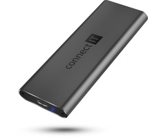 CONNECT IT AluSafe / Externí box pro M.2 NVMe SSD disky / 10 Gbps / USB-C 3.2 Gen2 / 2230 & 2242 & 2260 & 2280 mm