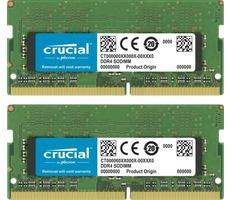 Crucial 64GB (2x32GB) 3200 MHz / SO-DIMM / DDR4 / PC4-25600 / CL22 / DRx8 / 1.2V