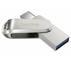 SanDisk Ultra Dual Drive Luxe 256 GB stříbrná / Flash Disk / USB-A 3.1 & USB-C 3.1 / čtení: 150 MBs