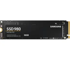 SAMSUNG 980 500GB / SSD / M.2 NVMe PCI-E 3.0 / TLC / R:3100 MBps / W:2600 MBps / IOPS: 470K&400K / MTBF 1.5mh / 5y