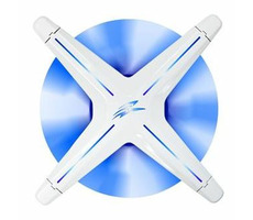 EVOLVEO Ptero 12CB ventilátor 120mm bílá / PWM / 4pin / modré LED / 12V 