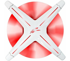 EVOLVEO Ptero 12CR ventilátor 120mm bílá / PWM / 4pin / červená LED / 12V 