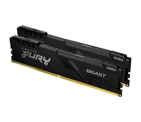Kingston FURY Beast Black 64GB (2x 32GB) DDR4 3600MHz / CL18 / DIMM / 1.35V / Non-ECC / Un-Registered 