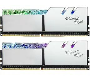 G.Skill Trident Z Royal Silver 32GB (2x16GB) 3600MHz / DDR4 / CL18-22-22-42 / 1.35V / XMP 2.0 / LED podsvícení