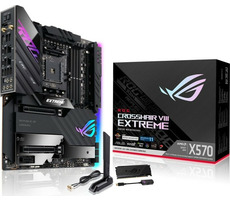 ASUS ROG CROSSHAIR VIII EXTREME / AMD X570 / DDR4 / SATA III / USB / 2x LAN / Wi-Fi 6E / M.2 / sc.AM4 / E-ATX