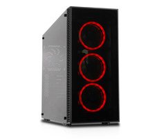 Cooltek Midi CT Vier černá / ATX / 2x USB 3.0 & 2x USB 2.0 / Průhledná bočnice