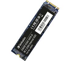 Verbatim Vi560 S3 256GB / M.2 2280 / SATA 3 / 3D NAND / R: 560MBs / W:460MBs / IOPS R: 102K W:80K / MTBF 1.5mh / 3y