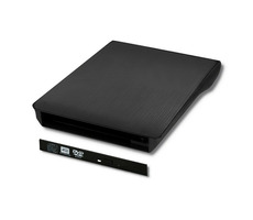Qoltec 51863 externí BOX na mechaniku černá / USB 2.0 a SATA / 12.7 mm