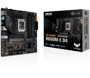 ASUS TUF GAMING B660M-E D4 / B660 / LGA 1700 / 4x DDR4 / PCIEx16 / 1x 2.5GLAN / micro-ATX