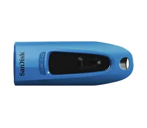 SanDisk Ultra 64 GB modrá / Flash Disk / USB-A 3.0 / čtení až 100 MB/s / zápis až 40 MB/s