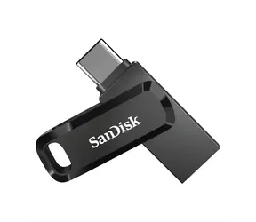 SanDisk Ultra Dual GO 256GB černá / Flash Disk / USB-A + USB-C / čtení až 150 MB/s