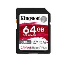 Kingston Canvas React Plus SDXC 64GB / UHS-II V90 / U3 / Class 10