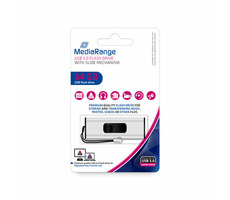 MediaRange MR917 64GB stříbrná / Flash Disk / USB-A 3.0 / čtení: 80MBs / zápis: 25MBs
