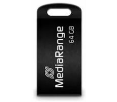 MediaRange MR923 64GB černá / Flash Disk / USB-A 2.0 / čtení: 15MBs / zápis: 5MBs