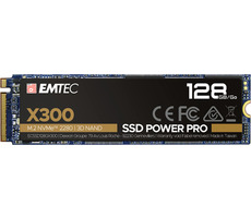 EMTEC X300 SSD Power Pro 128GB / SSD / M.2 2280 / PCIe 3.0 x4 / R: 1500 MBs / W: 500 MBs / IOPS: 60K 110K 