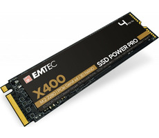 EMTEC X400 SSD Power Pro 2TB / SSD / M.2 2280 / PCIe 4.0 x4 / R: 4700 MBs / W: 3400 MBs / IOPS: 350K 600K / TLC
