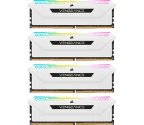 Corsair Vengeance RGB PRO SL White 64GB (4x16GB) 3200 MHz / DDR4 / PC4-25600 / CL16-20-20-38 / 1.35V / XMP2.0 